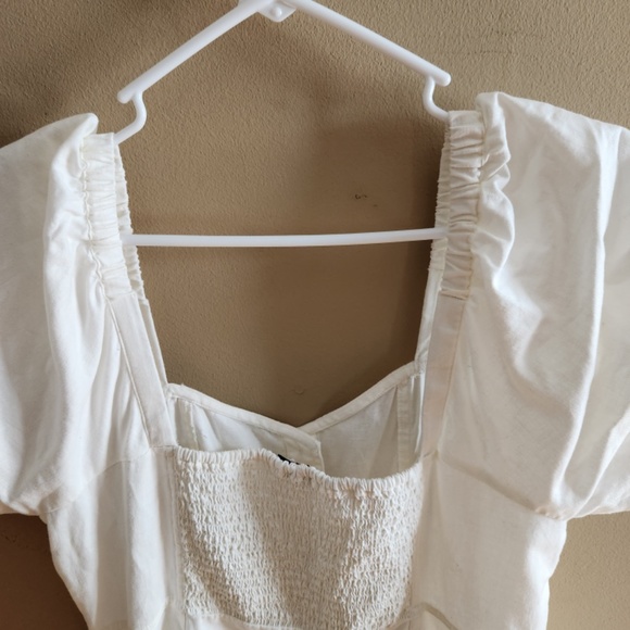 Madewell white linen dress sz 12 - Picture 7 of 13